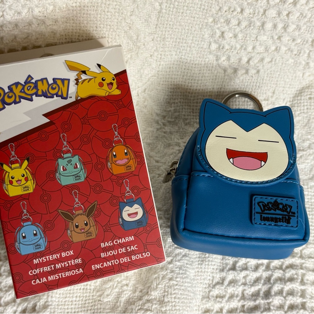 Loungefly Blue Snorlax Mini Backpack Keychain
